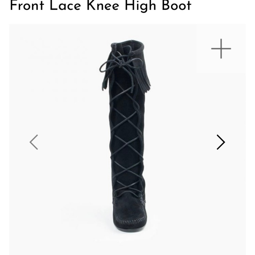 Brand new in box tall Minnetonka boots